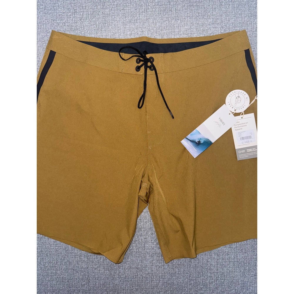 NWT Vuori 33 Knox Boardshort Bronze Taylor Knox Swim Trunks Cruise Wear New $138